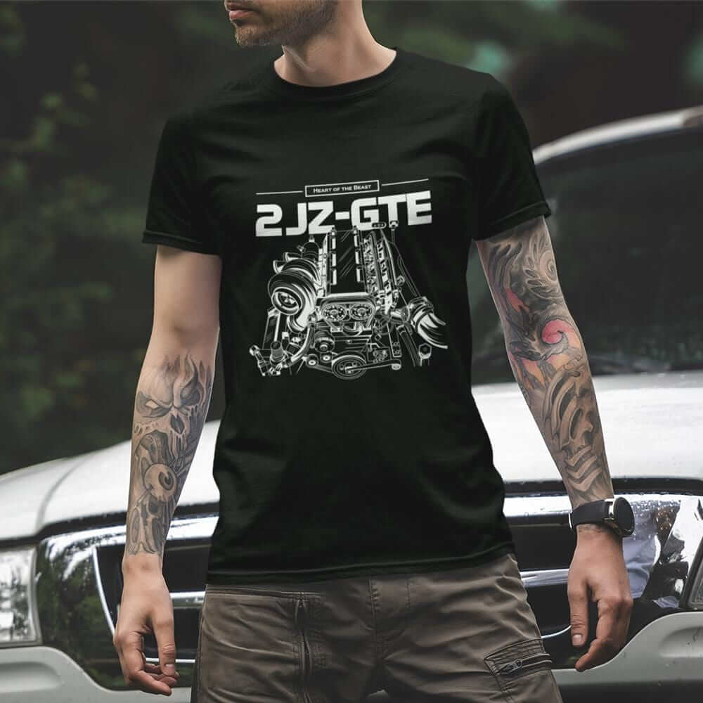 2JZ Engine Car T-Shirt
