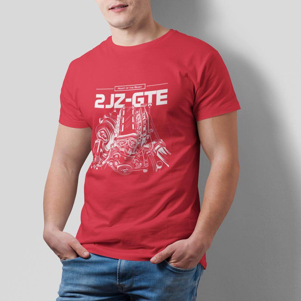 2JZ Engine Car T-Shirt