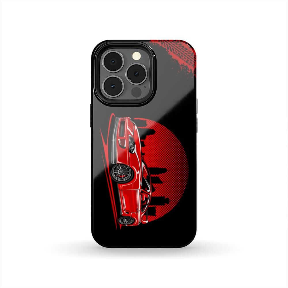MKIV A80 Supra 2JZ Red City Tough Phone Case | JDM Car Guy Gift