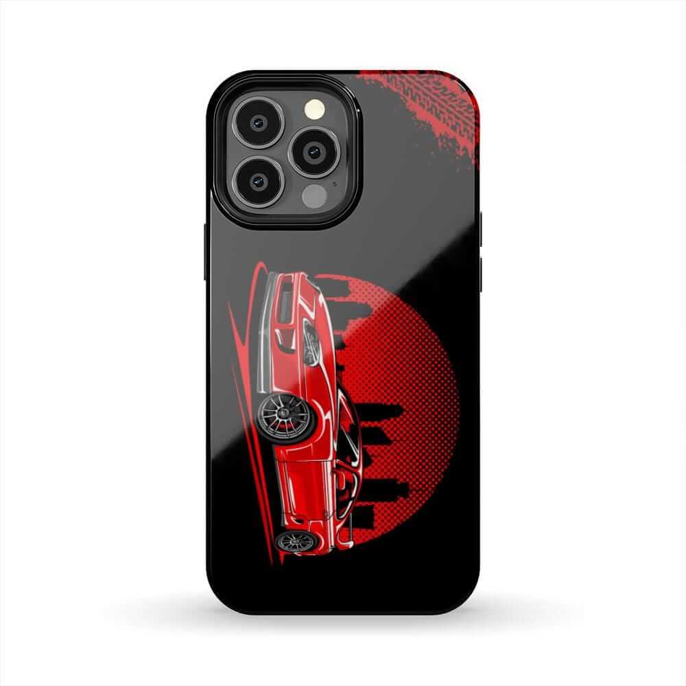 MKIV A80 Supra 2JZ Red City Tough Phone Case | JDM Car Guy Gift