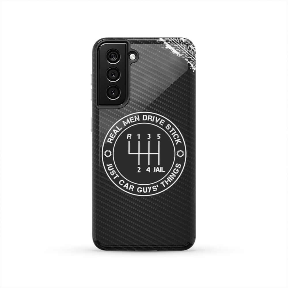 Real Men Drive Stick Manual Transmission Tough Phone Case | Car Guy Gift