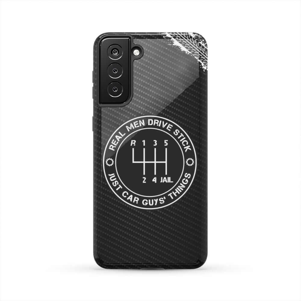 Real Men Drive Stick Manual Transmission Tough Phone Case | Car Guy Gift