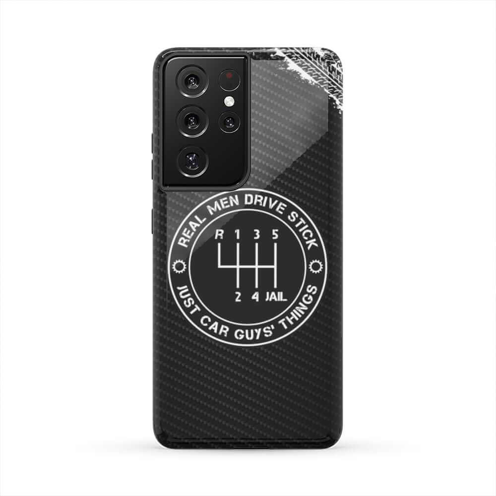 Real Men Drive Stick Manual Transmission Tough Phone Case | Car Guy Gift