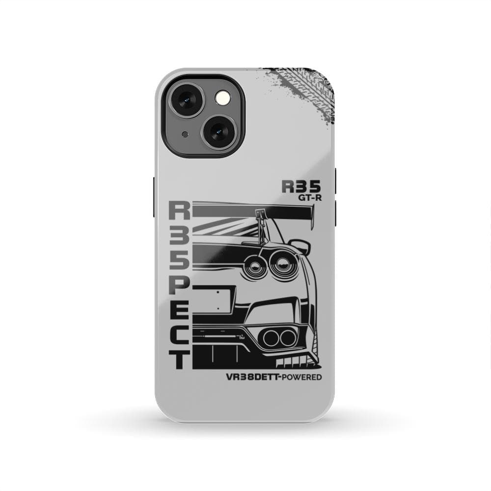R35 GT-R BNR35 Godzilla Front View Tough Phone Case | JDM Car Gift