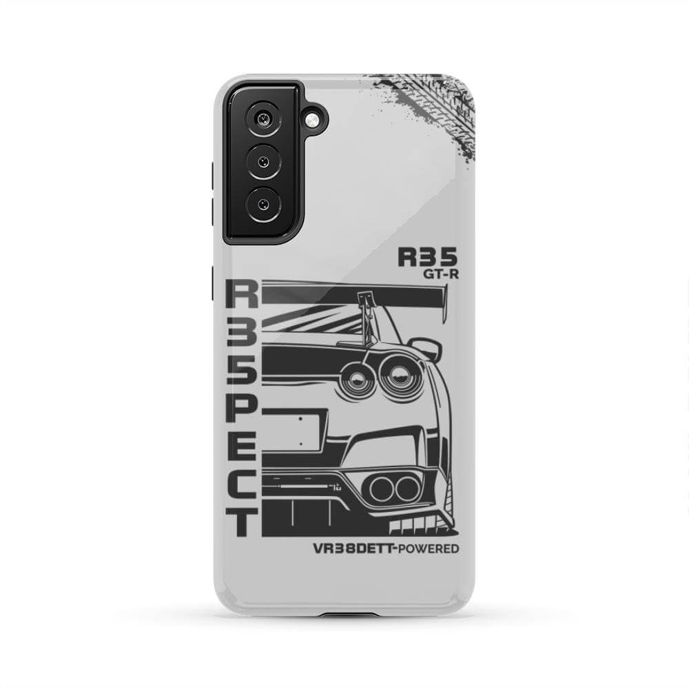 R35 GT-R BNR35 Godzilla Front View Tough Phone Case | JDM Car Gift
