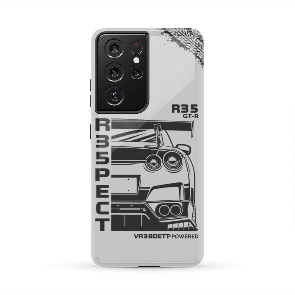 R35 GT-R BNR35 Godzilla Front View Tough Phone Case | JDM Car Gift