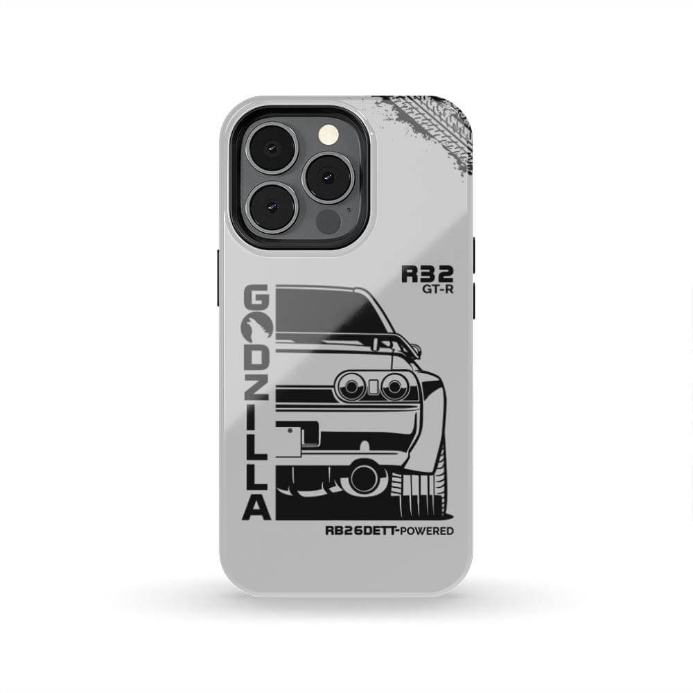 R32 Skyline GTR BNR32 Godzilla Tough Phone Case | JDM Car Gift