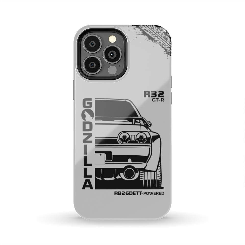 R32 Skyline GTR BNR32 Godzilla Tough Phone Case | JDM Car Gift