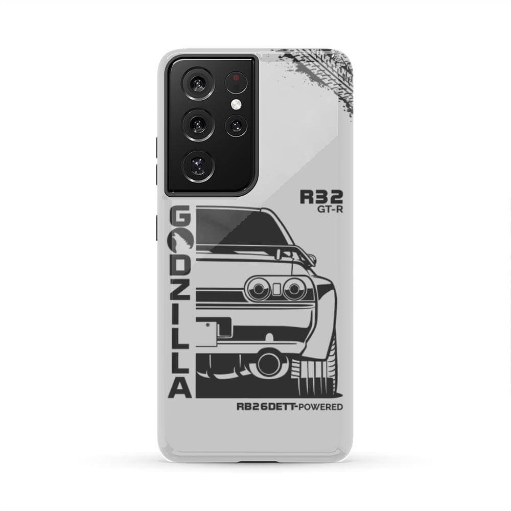 R32 Skyline GTR BNR32 Godzilla Tough Phone Case | JDM Car Gift