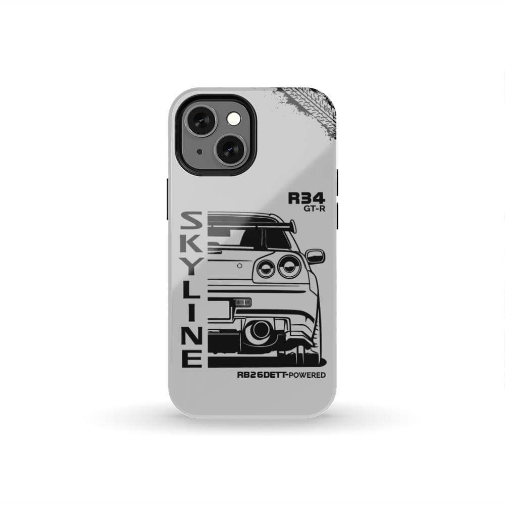 R34 Skyline GTR BNR34 Godzilla Tough Phone Case | JDM Car Gift