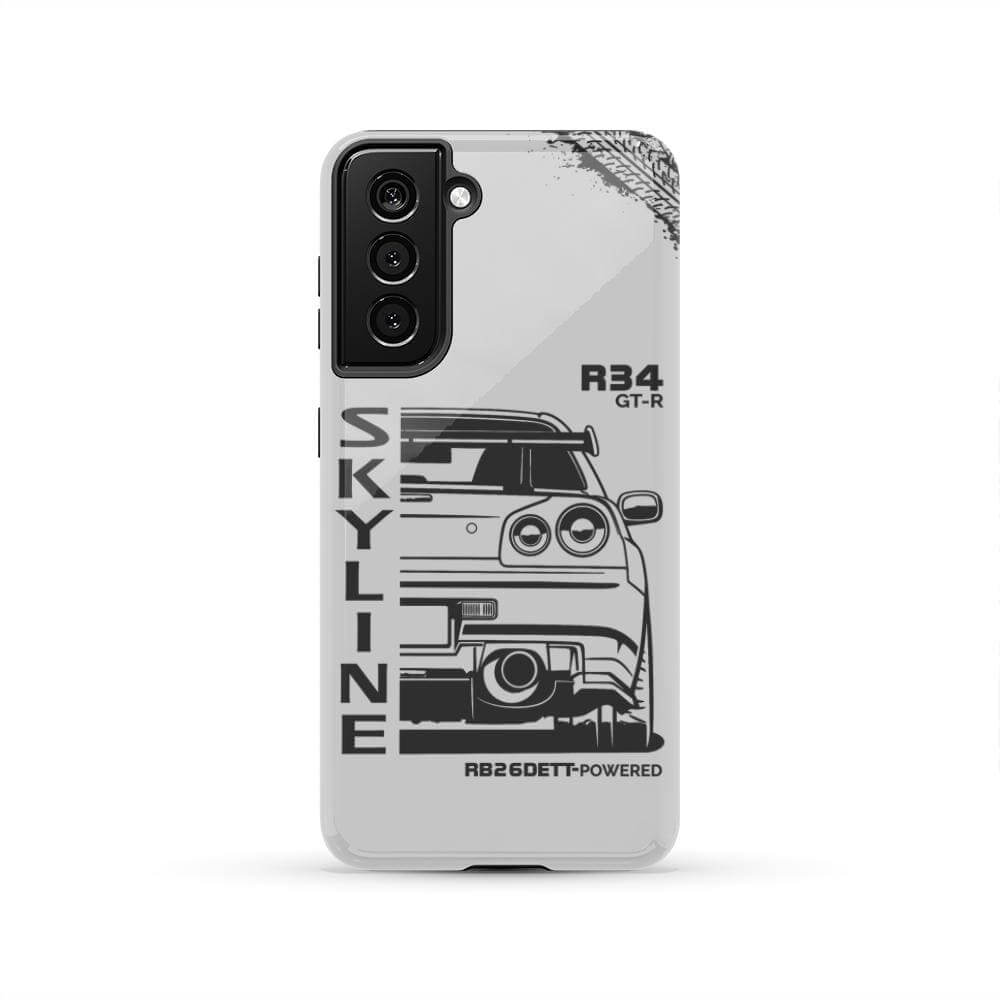 R34 Skyline GTR BNR34 Godzilla Tough Phone Case | JDM Car Gift