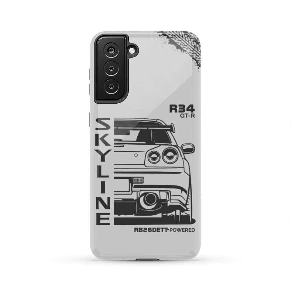 R34 Skyline GTR BNR34 Godzilla Tough Phone Case | JDM Car Gift