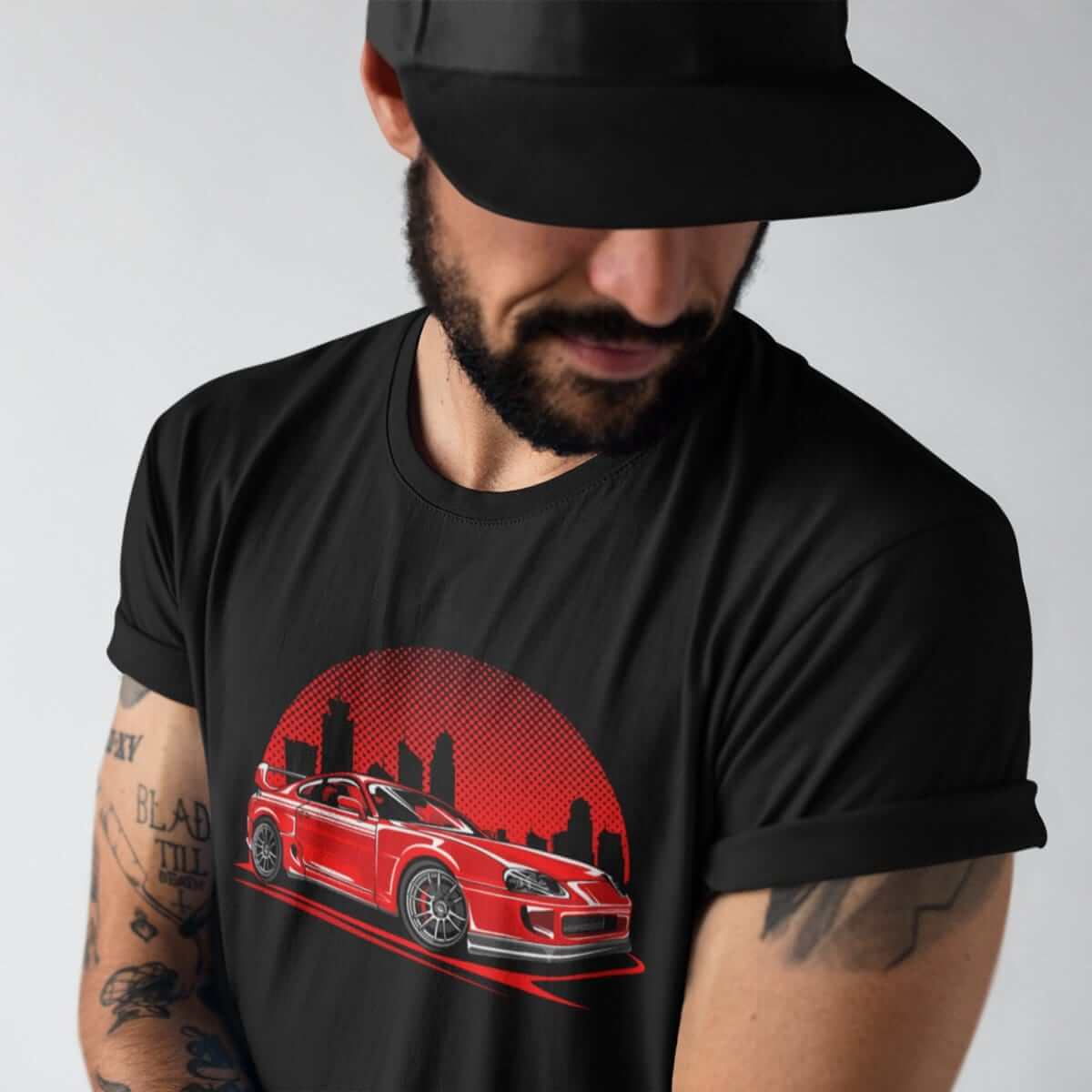 MKIV 2JZ Red City JDM Sports Car T-Shirt