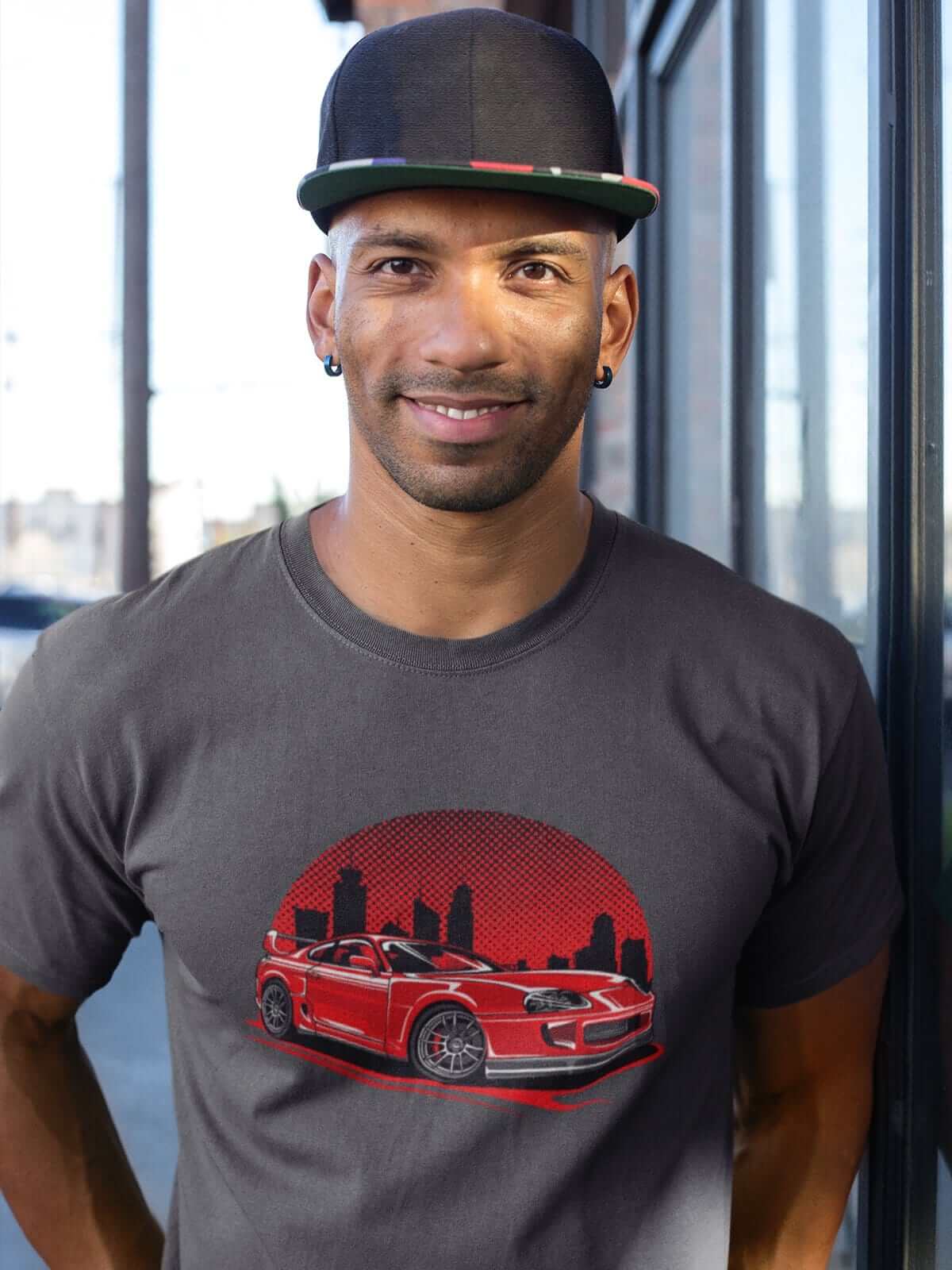 MKIV 2JZ Red City JDM Sports Car T-Shirt