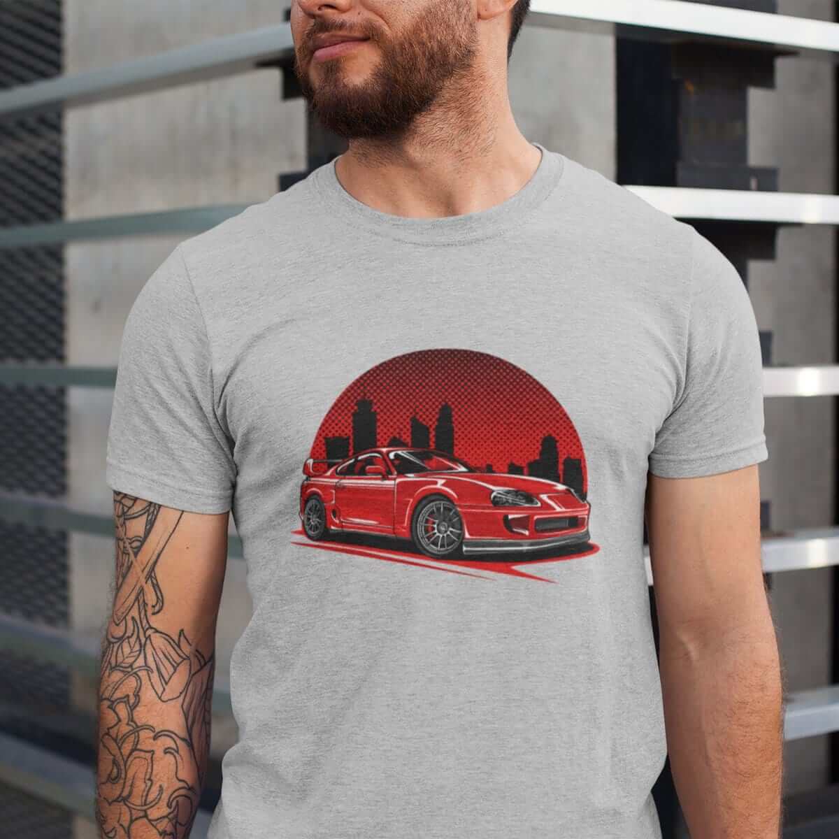 MKIV 2JZ Red City JDM Sports Car T-Shirt
