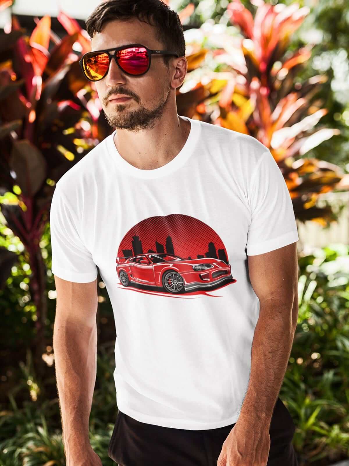 MKIV 2JZ Red City JDM Sports Car T-Shirt