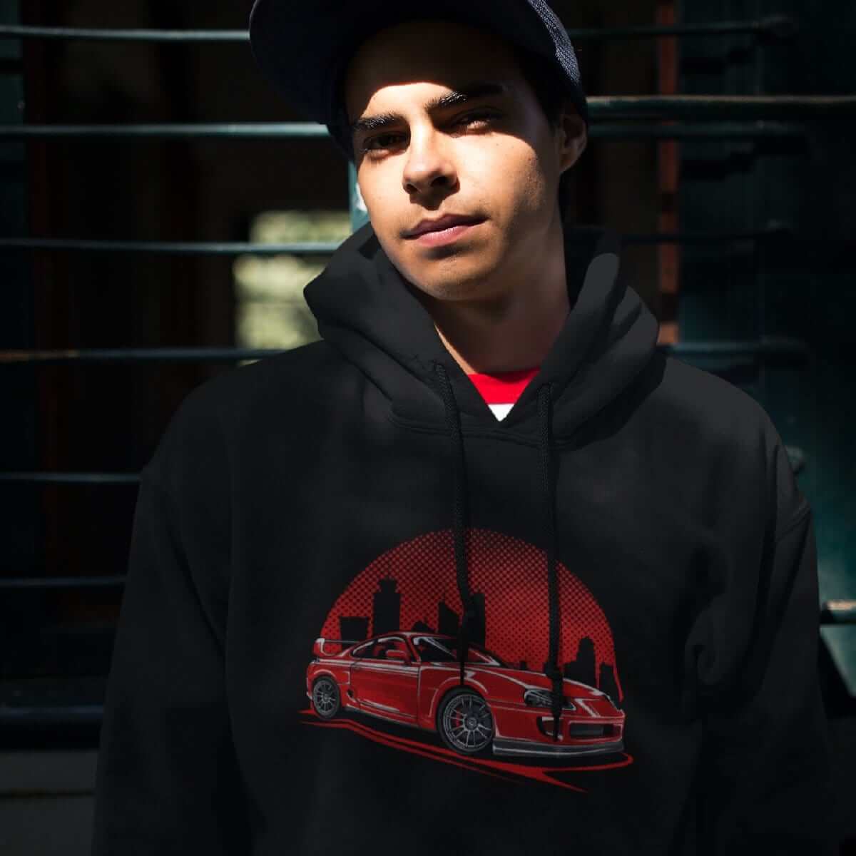 MKIV A80 Supra Red City JDM Car Hoodie