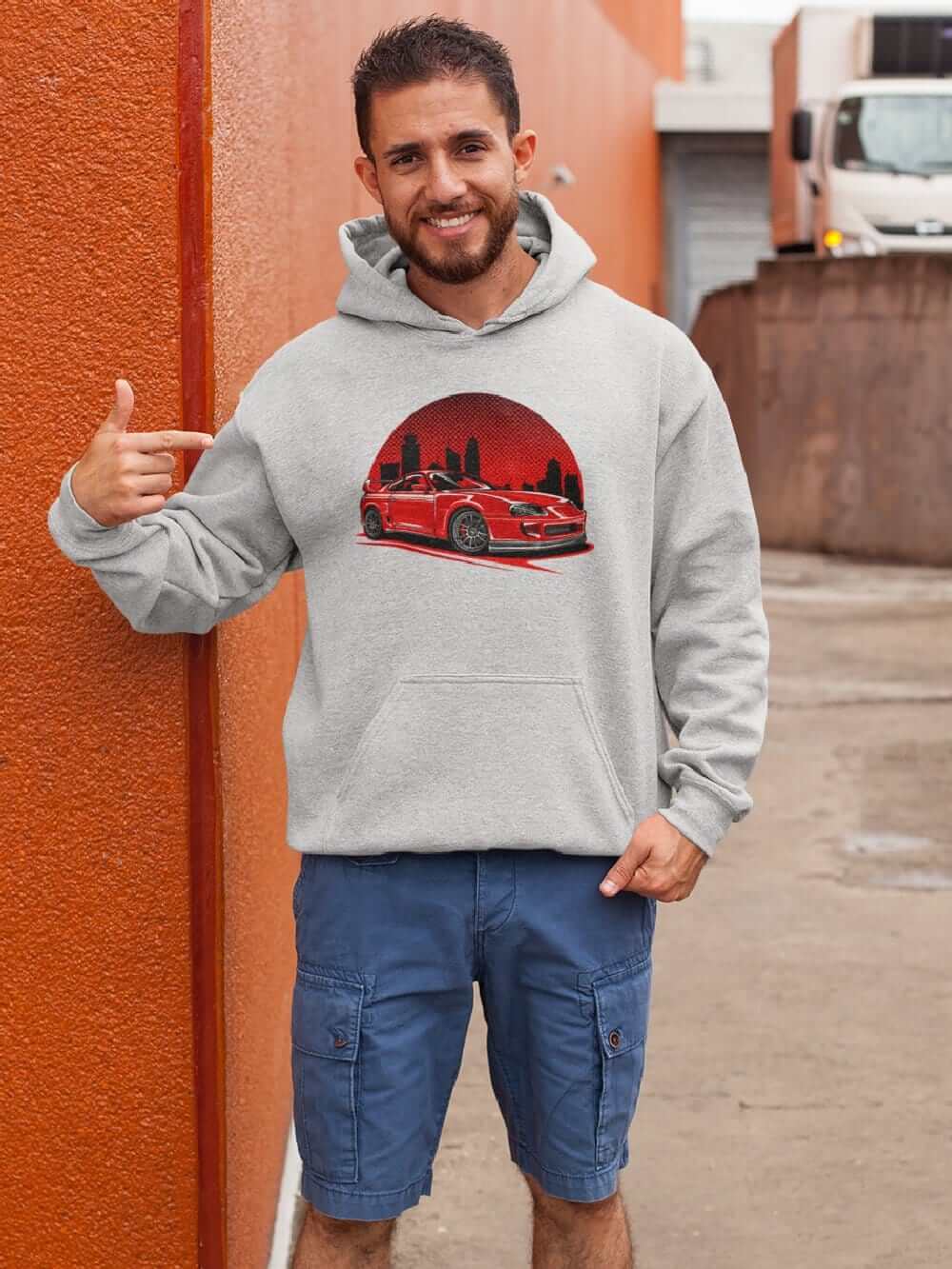 MKIV A80 Supra Red City JDM Car Hoodie