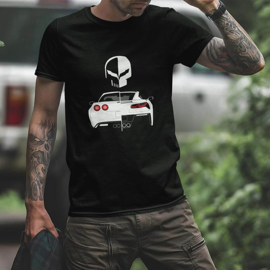 American V8 Muscle Car Punisher T-Shirt