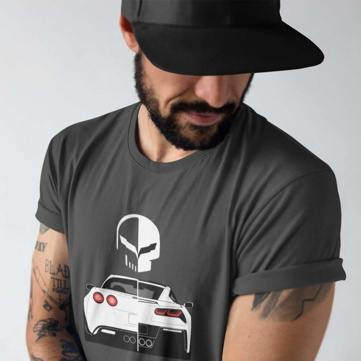 American V8 Muscle Car Punisher T-Shirt