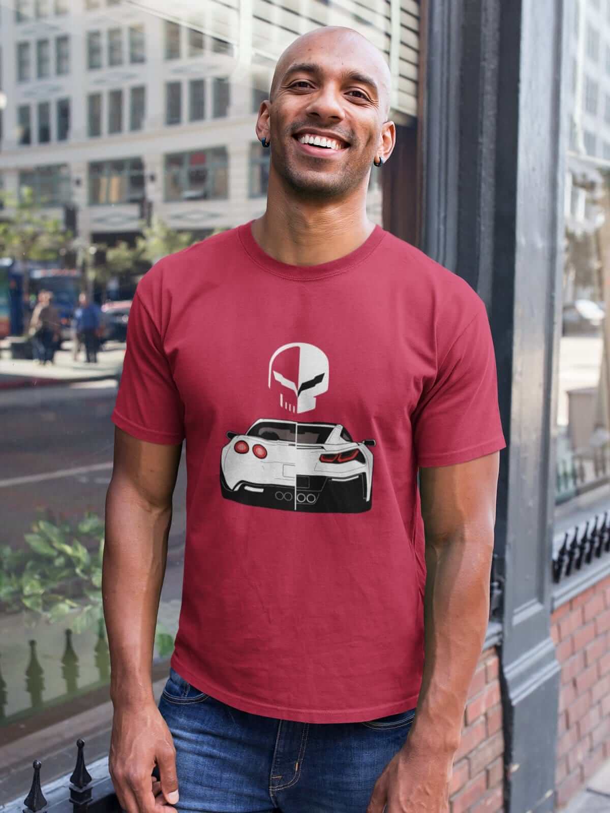 American V8 Muscle Car Punisher T-Shirt