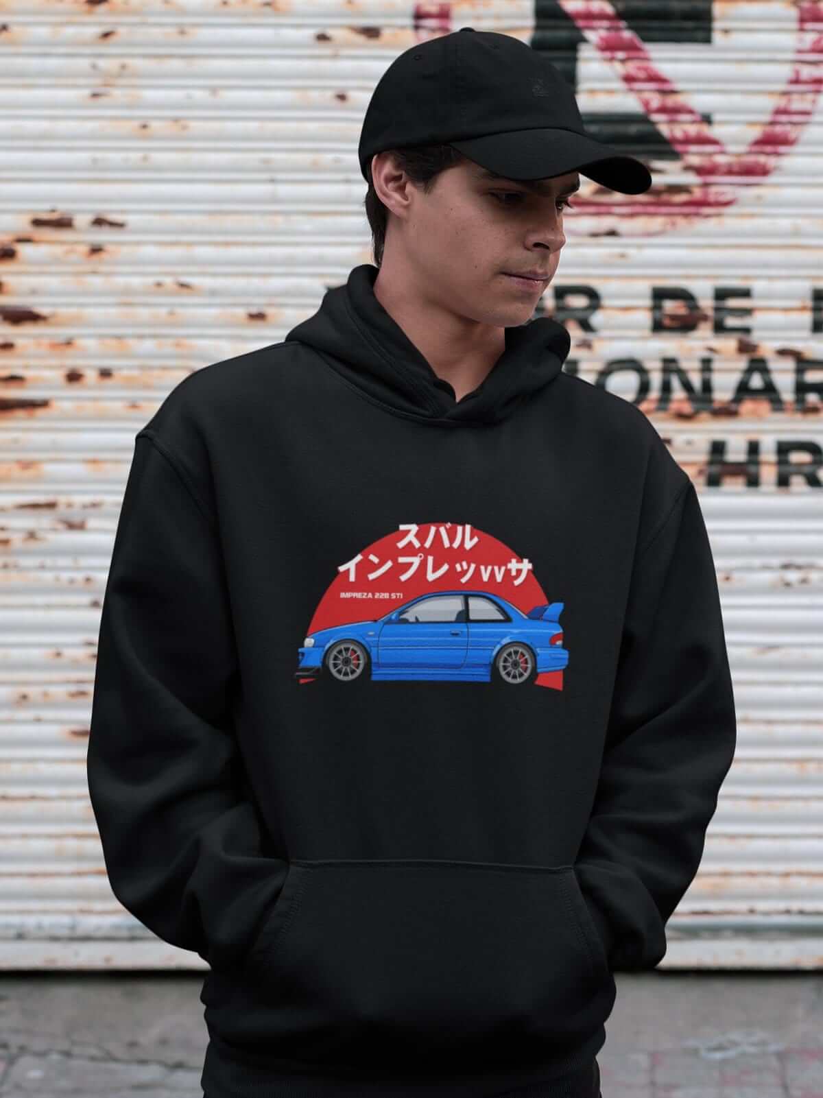 EJ20 GC8 Subie Blue Legend JDM Car Hoodie