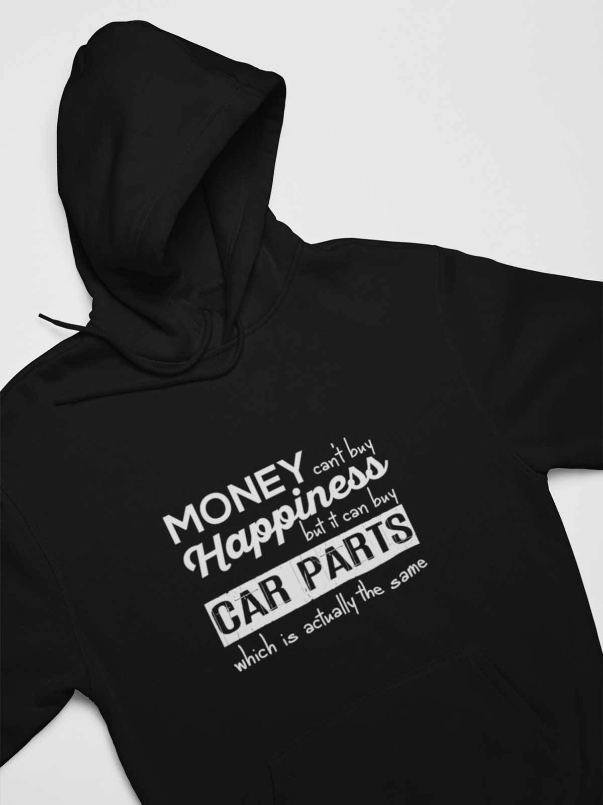 More Car Parts Equals Happiness Funny Car Hoodie