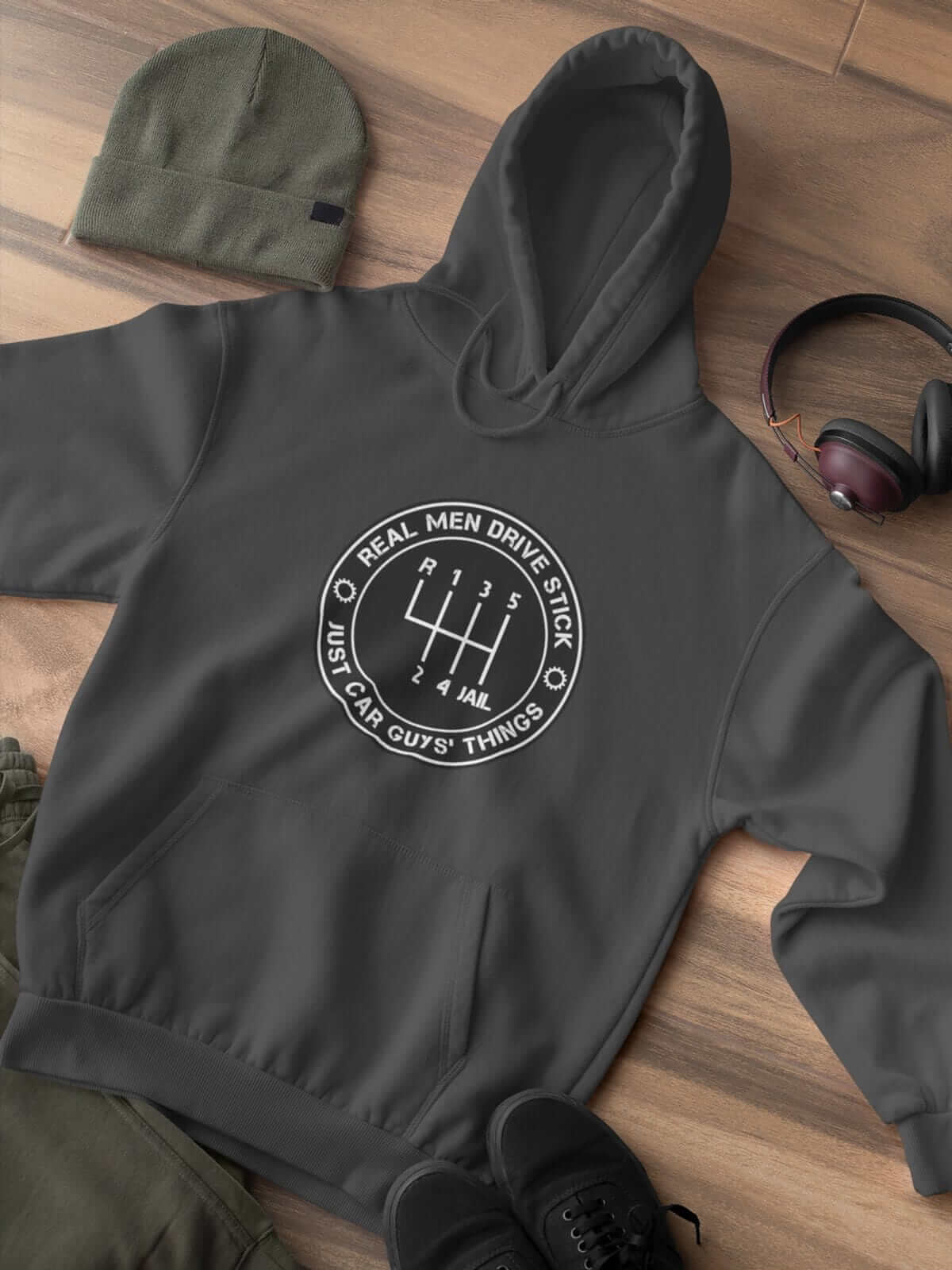 Real Men Drive Stick Funny Manual Car Hoodie