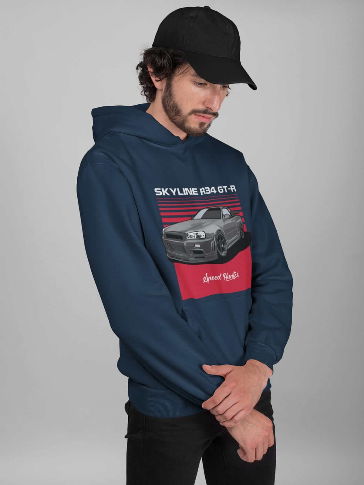 R34 GTR RB26 Speed Hunter JDM Car Hoodie