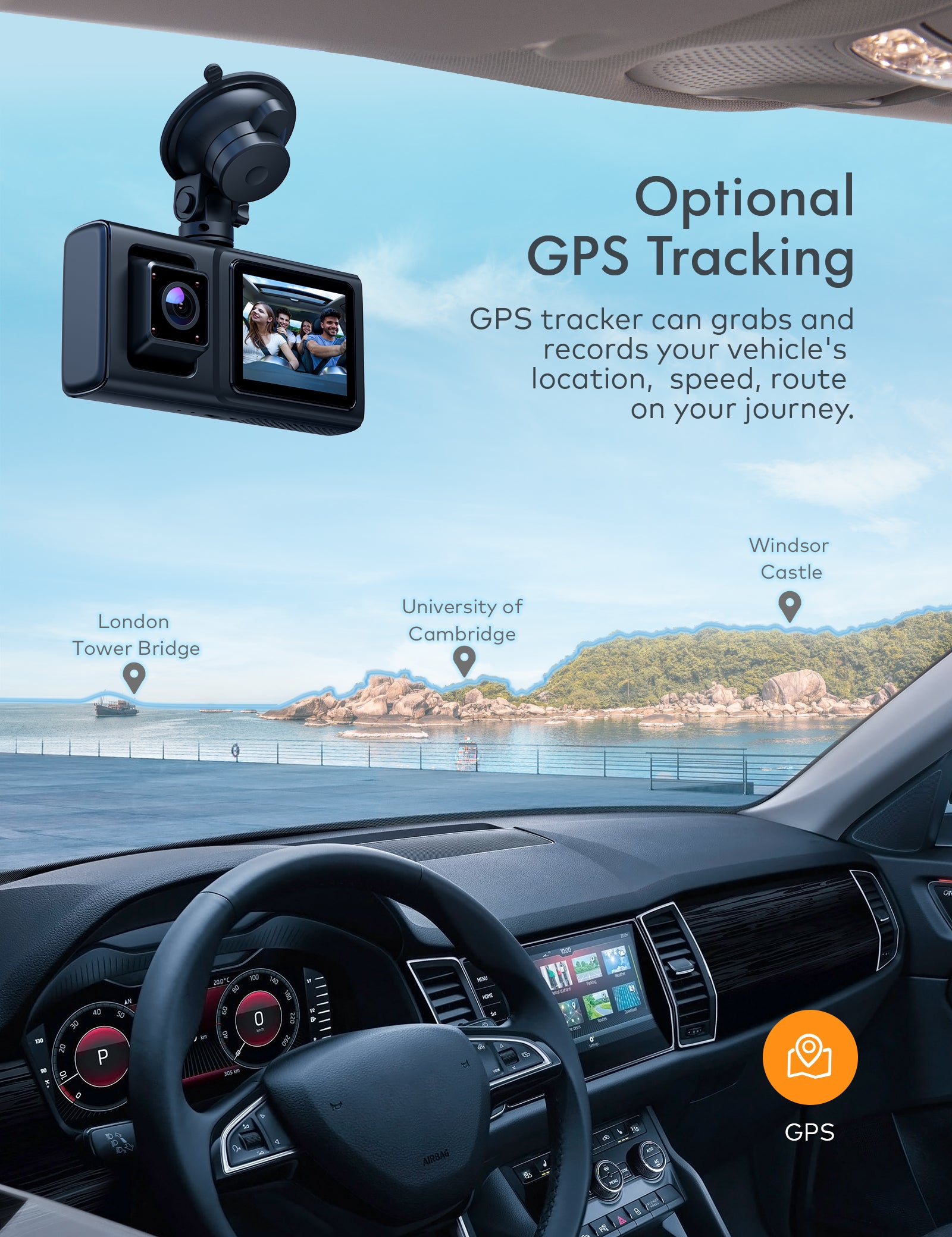 apeman C680 Dual Dash Cam