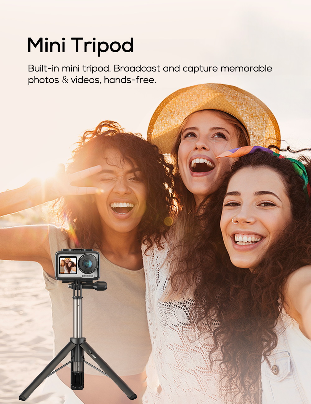 APEMAN SEEKER ONE 4K Action Camera and Selfie Stick Bundle