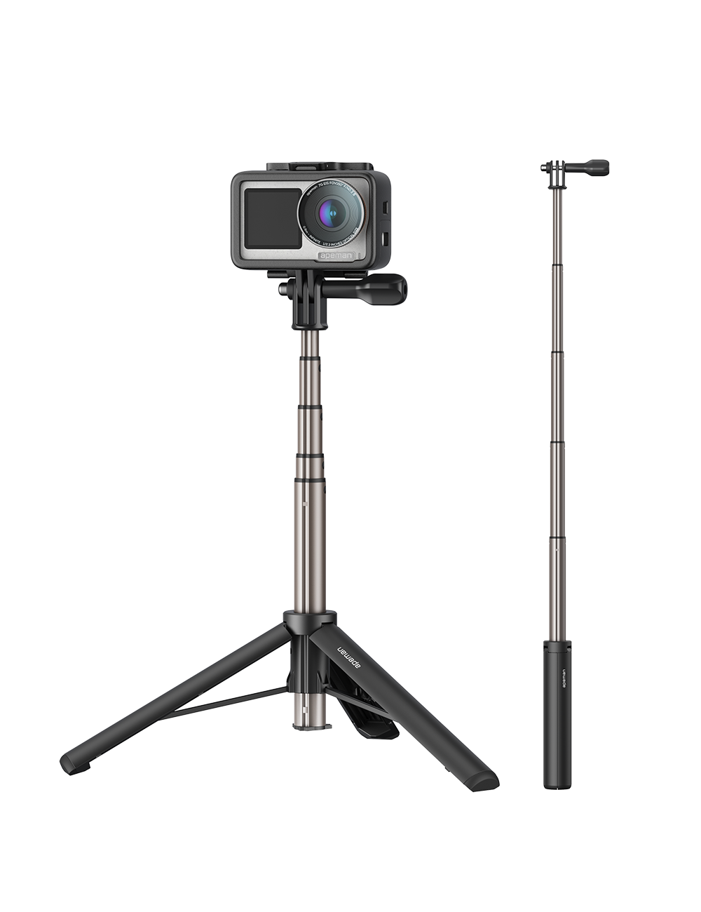 APEMAN SEEKER ONE 4K Action Camera and Selfie Stick Bundle