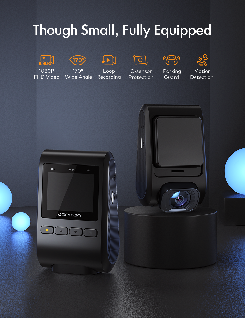 apeman C370 Mini Dash Cam