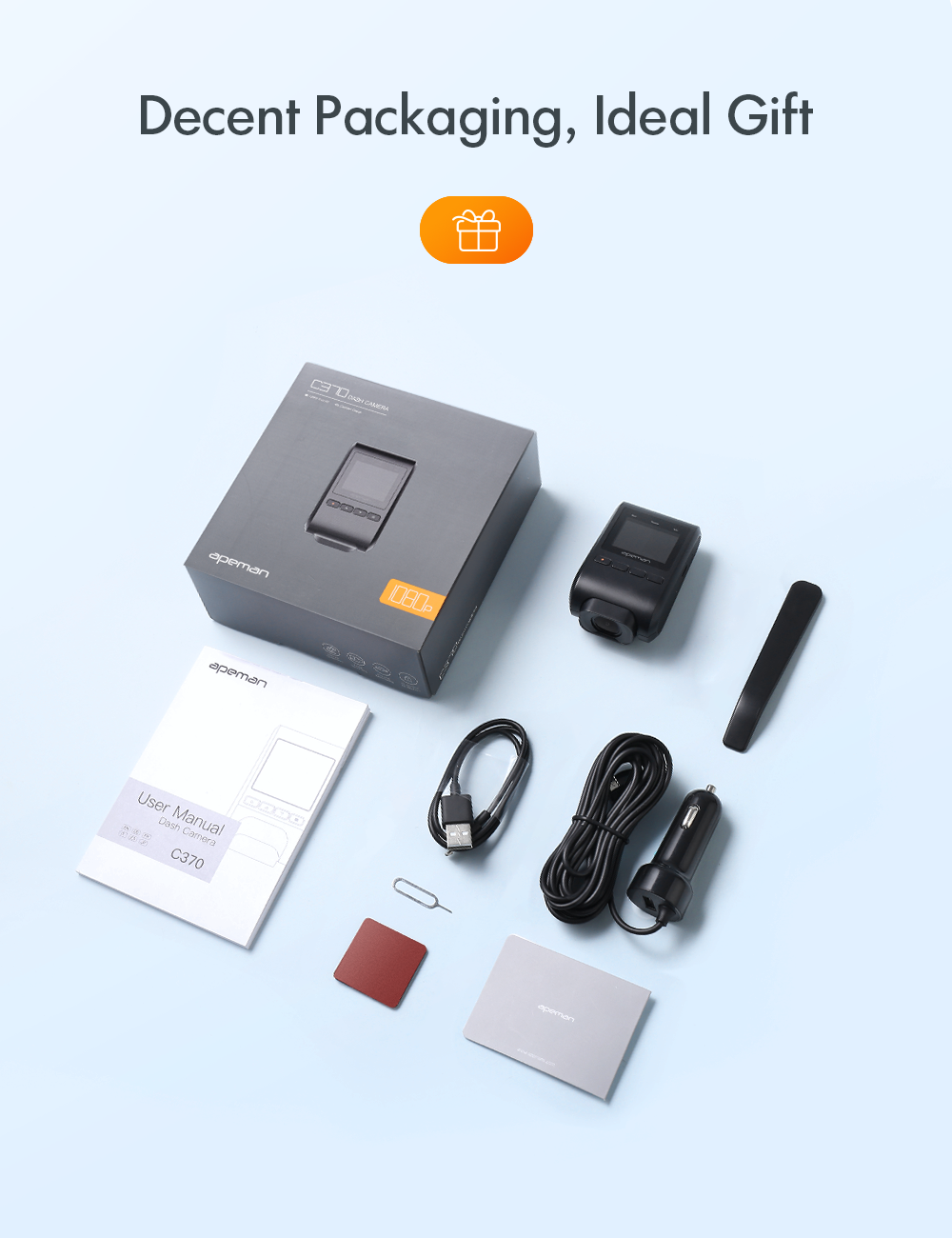 apeman C370 Mini Dash Cam