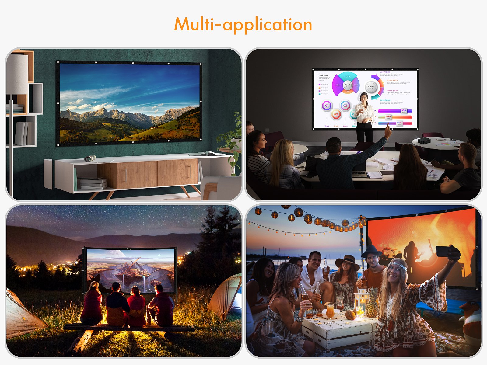 apeman PS100 Portable Projector Screen