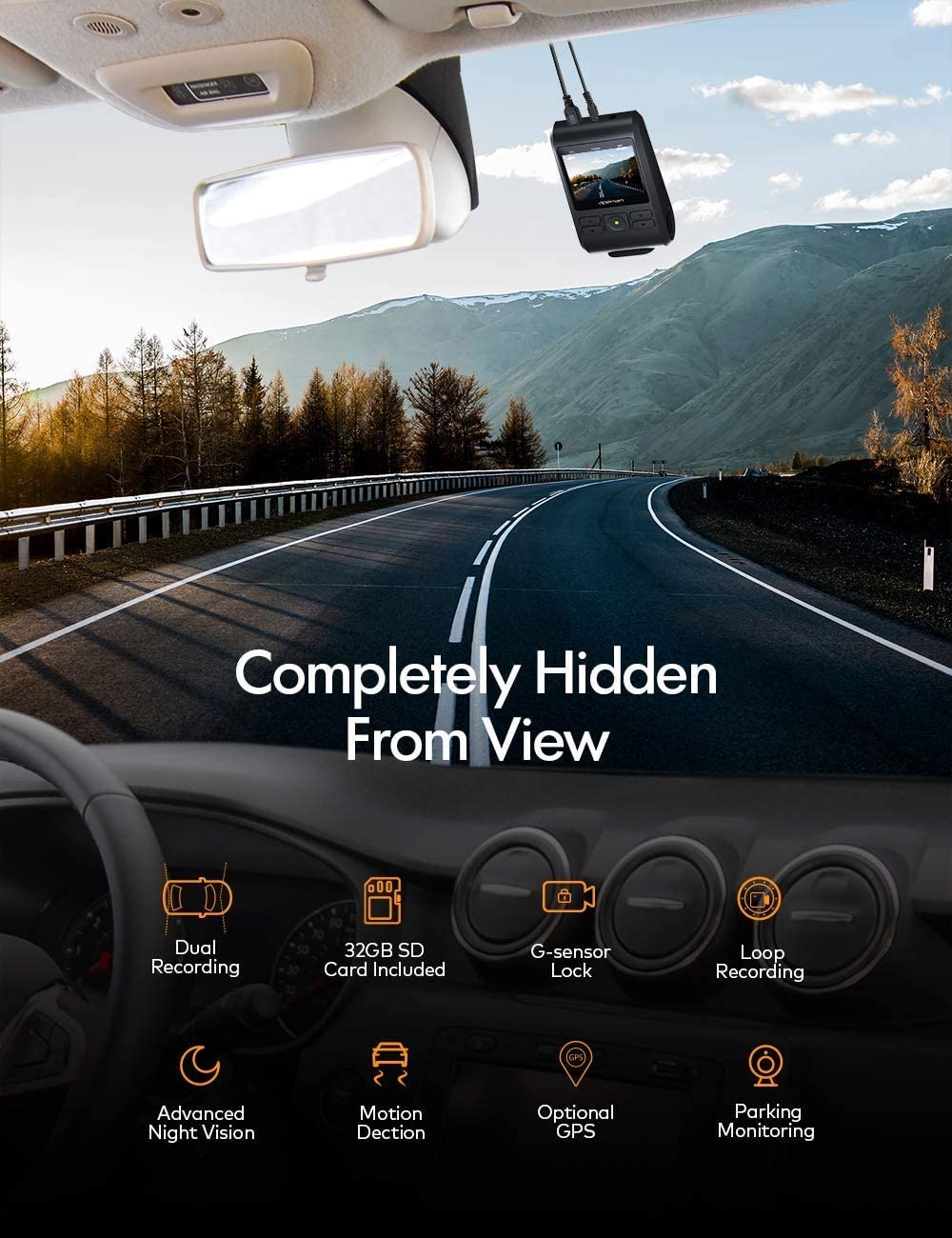 apeman C550 Dual Dash Cam