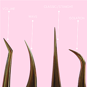 Pro Eyelash Extension Tweezers