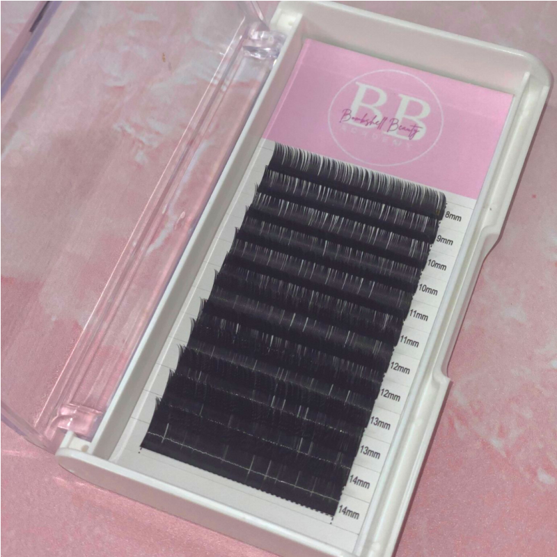 Russian Volume Lash Tray - D Curl 0.07 Mixed