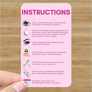 Treatment Aftercare Cards