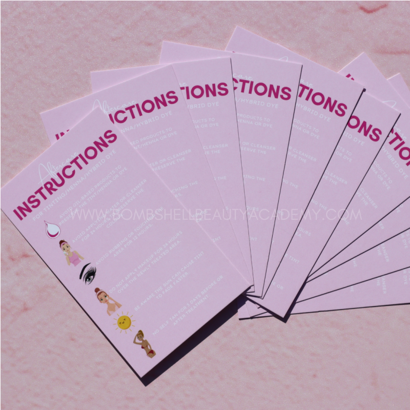 Treatment Aftercare Cards