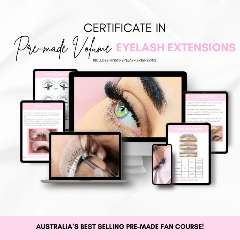 Pre-Made Volume Eyelash Extension Styling Course