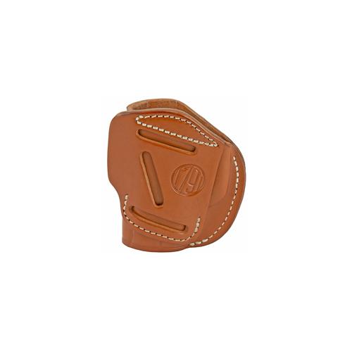 1791 Gunleather, 4 Way Holster, Leather Belt Holster, Right Hand, Classic Brown, Fits Glock 42, Size 2