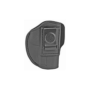 1791 Gunleather, 4 Way Holster, Leather Belt Holster, Right Hand, Stealth Black, Fits Glock 48 and S&W EZ380, Size 1