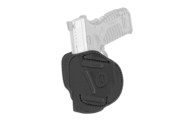1791 Gunleather, 3 Way Holster, OWB Holster, Size 4, Ambidextrous, Stealth Black, Leather