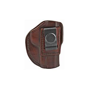 1791 Gunleather, 4 Way Holster, Leather Belt Holster, Right Hand, Signature Brown, Fits Glock 48 & S&W EZ380, Size 1
