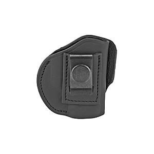 1791 Gunleather, 4-WAY Size 3 Multi-Fit IWB Concealment & OWB Leather Belt Holster, Right Hand, Stealth Black, Fits S&W Shield, Ruger LC9, Walther PPS, and Similar Frames