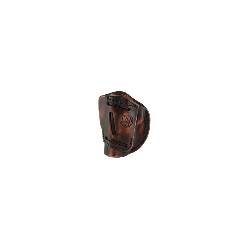 1791 Gunleather, 4 Way Holster Size 1, IWB or OWB Holster, Fits Slim 3"-4" Pistols, Matte Finish, Vintage Leather, Right Hand