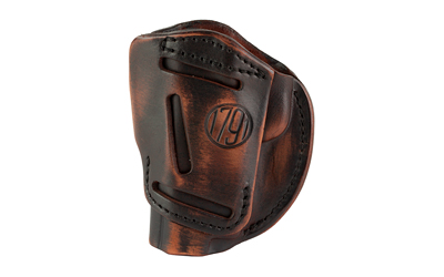 1791 Gunleather, 4 Way Holster Size 1, IWB or OWB Holster, Fits Slim 3"-4" Pistols, Matte Finish, Vintage Leather, Right Hand