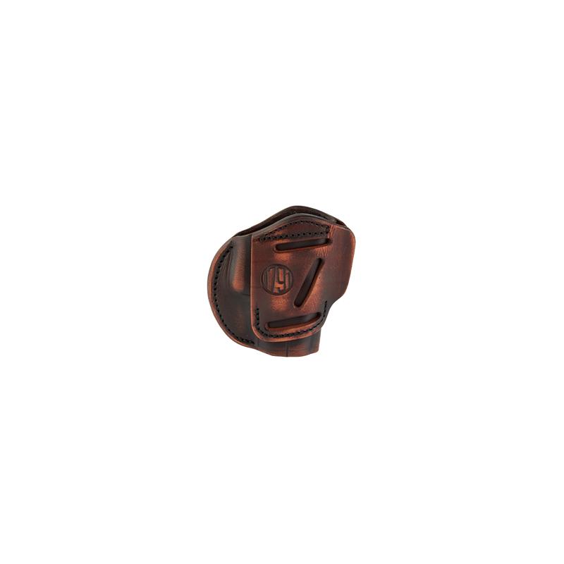 1791 Gunleather, 3 Way Holster Size 3, OWB Belt Holster, Fits Compact Pistols, Matte Finish, Vintage Leather, Right Hand