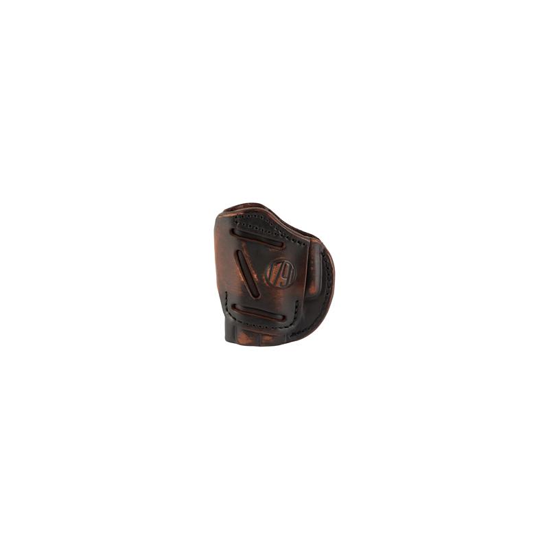 1791 Gunleather, 4 Way Holster Size 2, IWB or OWB Holster, Fits Sub-Compact Pistols, Matte Finish, Vintage Leather, Right Hand